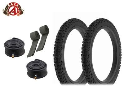 #ad Alta Tires 16 x 2.00 Black AL 101AHeavy Duty Tubes Rim Strips $35.99
