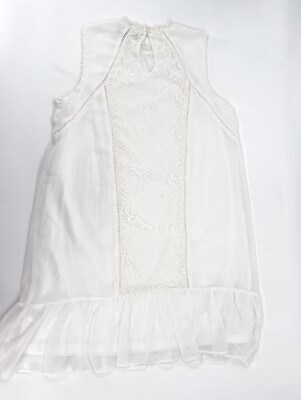 As U Wish Dress Womens medium White Lace Lined Sleeveless Sheer | eBay As U Wish Dress Womens medium White Lace Lined Sleeveless Sheer | eBay