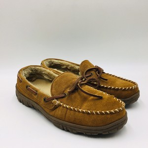 clarks suede men's moccasin slippers