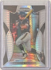 ANDREW VAUGHN 2019 PANINI PRIZM DRAFT PICKS SILVER HYPER PRIZM PROSPECT #D 74/75