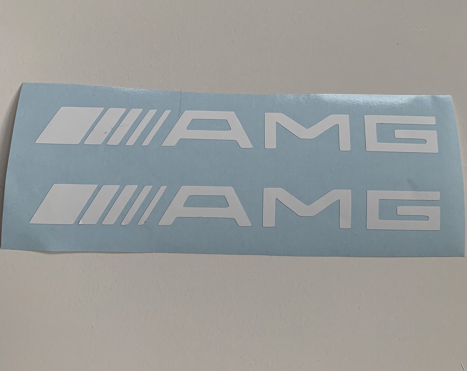 X2 Mercedes AMG Silver Key Stickers - Vinyl Decals For Car Keys