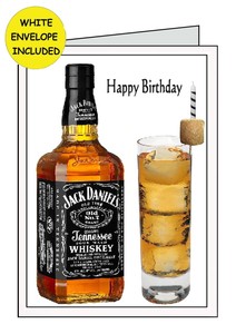 Jack Daniels Personalised Inside And Outside Handmade Card