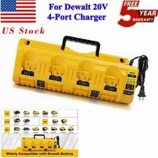 NEW For DEWALT DCB104 12V/20V MAX Multi-Port Fast Charger Charge 4 at once