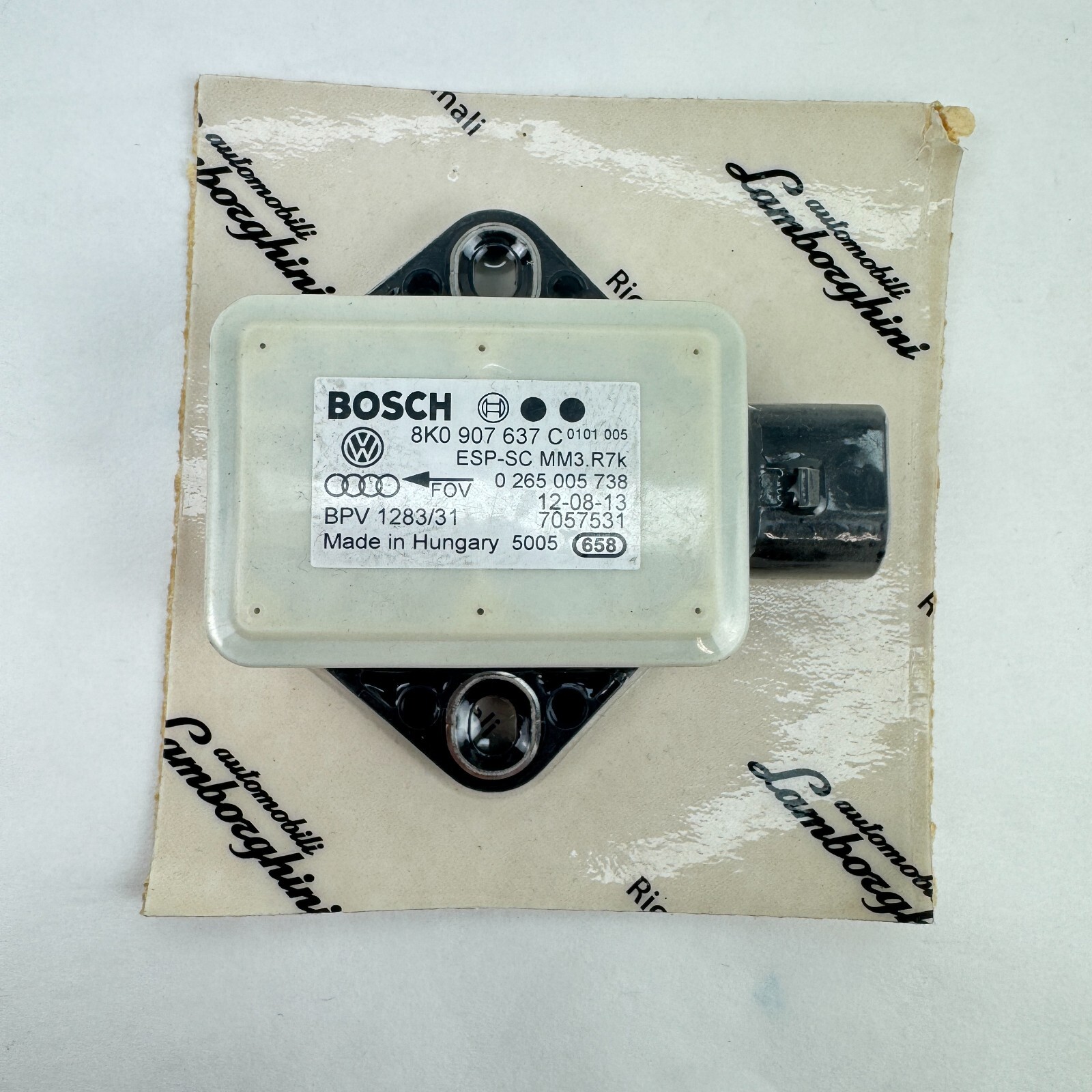 NEW OEM 2012 -2017 Lamborghini Aventador YAW Rate Sensor Turn Rate 8K0907637C