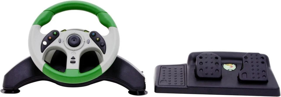 Mad Catz MC2 MicroCON Racing Wheel and Pedals for Xbox NEW in Original Box - Image 3 of 4