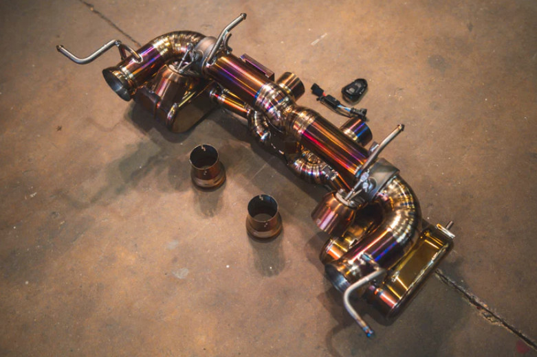 Valvetronic Designs Titanium Valved Catback Exhaust For 10-15 Ferrari 458 Italia