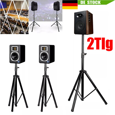 2 Stück Boxenständer Metall Lautsprecher-Stativ Lautsprecher Ständer Boxenstativ