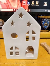 ceramic tea light house