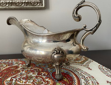 Elkington & Co Antique Silver Plate Small Gravy Boat From 1854