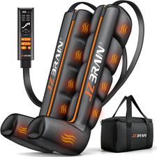 JZBRAIN Air Compression Boots Leg Massager: Sequential Full-Leg Recovery with He