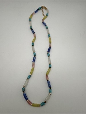 Missoma beaded gemstone necklace