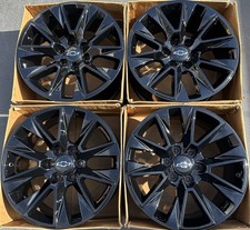 20 Chevrolet Silverado Tahoe Factory Wheels Rims Gloss Black Oem 5919 Chevy