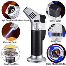 Blow Torch Lighter Refillable Butane Gas Micro Welding Soldering Brazing Tools~