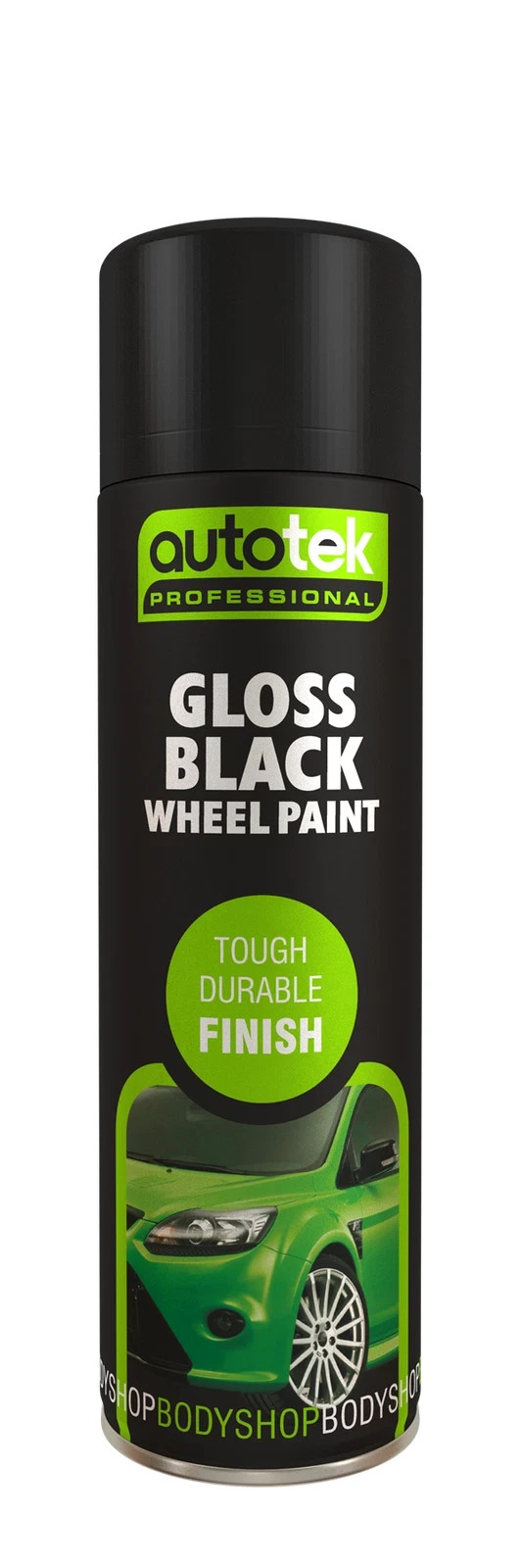 Autotek Black Gloss Wheel Spray Paint 500ml – Fast Drying Durable Alloy Finish