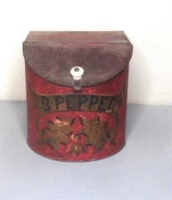 Antique 19th Century General Store Counter Spice Pepper Tin