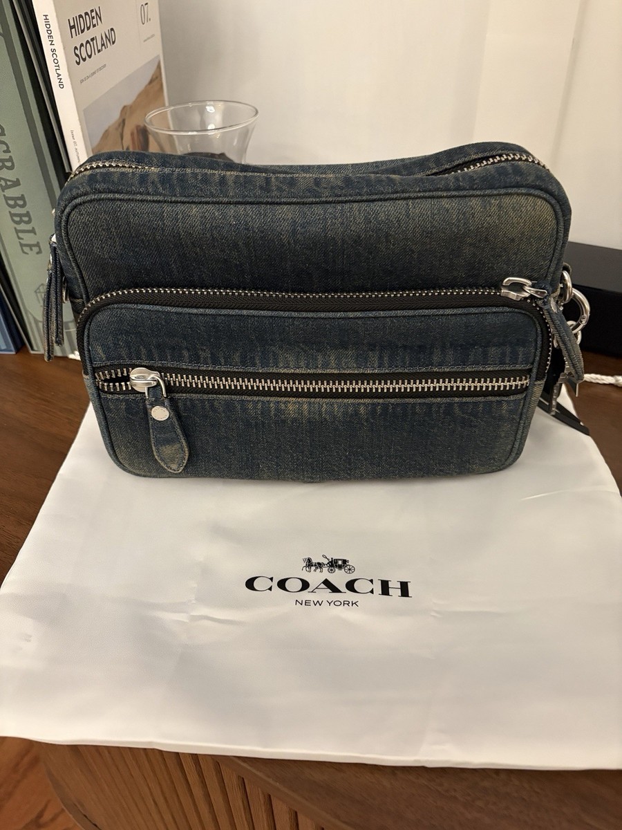 COACH Dakota Crossbody Bag In Denim With Charms - SHIPS NOW | eBay