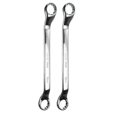 2pcs 45 Degree Offset Box End Wrench 30mm x 32mm Metric 12 Point CR-V Double Box