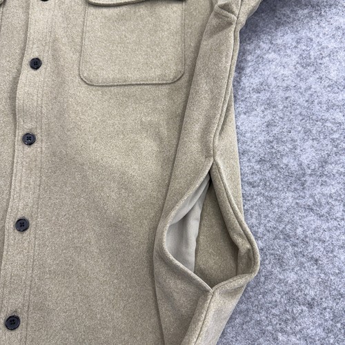 Kirkland Men's Shirt Jacket, Soft Shell Plush Fleece, 2 Pockets Tan, Size L, NEW - Picture 10 of 11