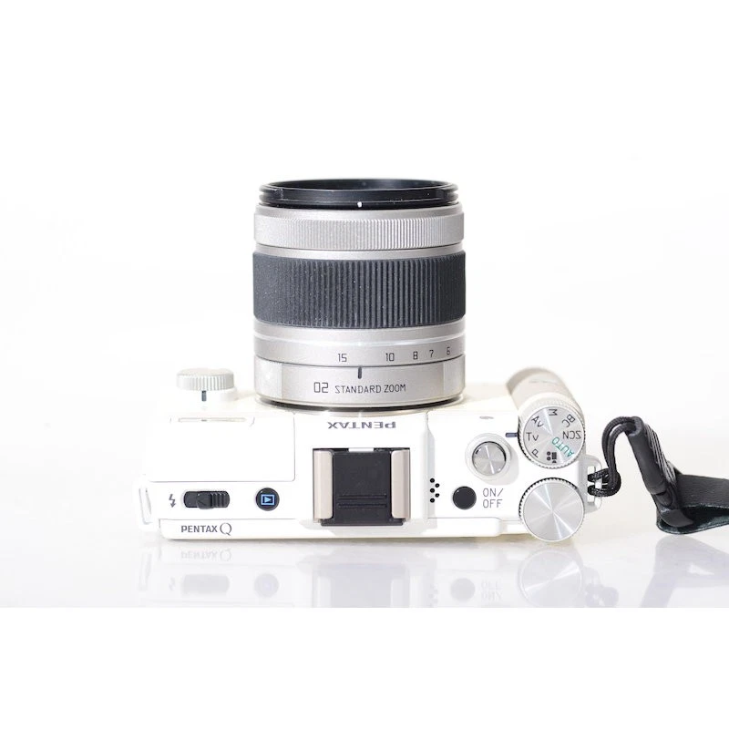 Pentax Digital Q Kamera in Weiß + SMC 2,8-4,5/5-15 ED AL IF Zoom Objektiv - Bild 4 von 4