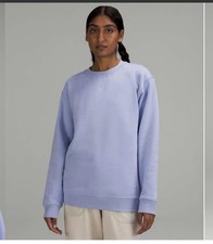 Lululemon Women s All Yours Fleece Crewneck Sweatshirt Size 12 Lavender Dusk