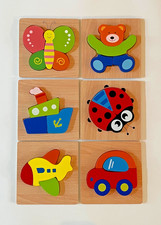 Wooden Jigsaw Puzzles For Toddlers Kids 1 2 3 Years Old Early Educational Toys