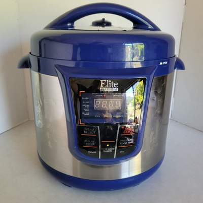 #ad Elite Platinum EPC 808BL 8 Quart Electric Pressure Cooker By Max Matic $60.00