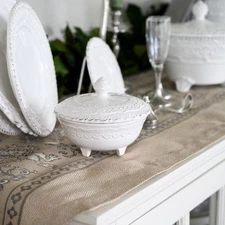 Finezza White Petite Covered Dish 4.5" by Arte Italica