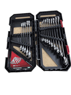#ad Husky 72 Tooth Ratcheting SAE MM Combination Wrench Set 20 Piece MISSING $39.99