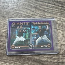 Topps Update Purple Holo Foilboard /799 #US271 Erik Miller Nick Avila Giants RC