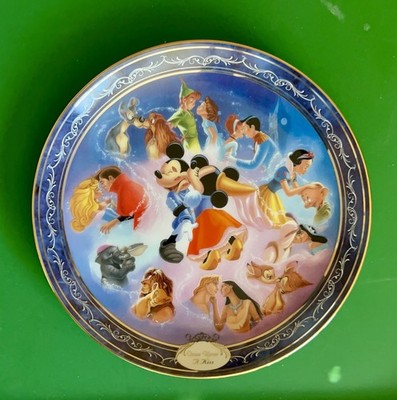 Bradford Exchange Magical Disney Moments ''Once Upon A Kiss''  Plate w/COA