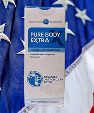 TOUCHSTONE ESSENTIALS Pure Body Extra Natural Nanosized Zeolite - 2oz Oral Spray
