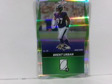 Brent Urban 2025 Uno Elite GREEN Foil #178 Baltimore Ravens