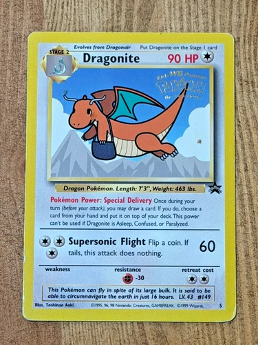 Pokemon TCG Dragonite Special Delivery Promo WOTC 5 - Played - See photos