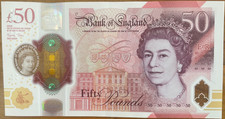 ELIZABETH 2ND £50 NOTE PREFIX AD50 504423 IN MINT CONDITION