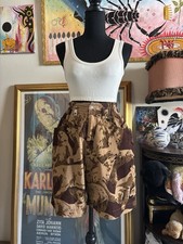 Vintage 80s 90s Kenzo Jeans Polar Bear Corduroy Paperbag Shorts Size S/M