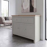 SALE 2 Drawer 3 Door Sideboard Cabinet Cupboard Buffet Shaker Storage Grey