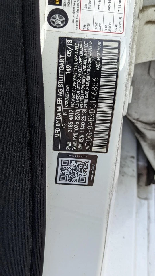 Cristal trasero usado se adapta a: Mercedes-benz Mercedes clase c 204 2013 tipo C250 SDN Foto 2 de 4