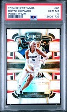 2024 PANINI SELECT WNBA WHITE PRIZM #65 RHYNE HOWARD 3/99 PSA 10