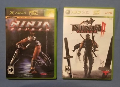   Vintage Ninja Gaiden 1 & 2 Microsoft Xbox 360 Complete CIB With Manuals Lot