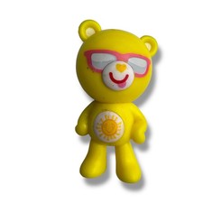 Care Bears Care Moji Figure Just Play Funshine Heart Bear 2" TCFC