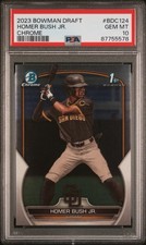 2023 Bowman Draft Chrome #BDC124 Homer Bush Jr. RC PSA 10 GEM MINT