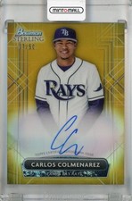 2022 Topps Bowman Sterling Carlos Colmenarez Prospect Auto Gold /50