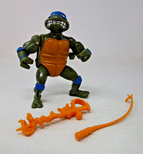Sword Slicin' Leonardo Vintage 1990 Playmates Wacky Action TMNT Incomplete