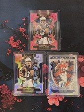 2025 Drake Maye 3 Card Lot Select Pink Shock, Silver,and Crusade Patriots