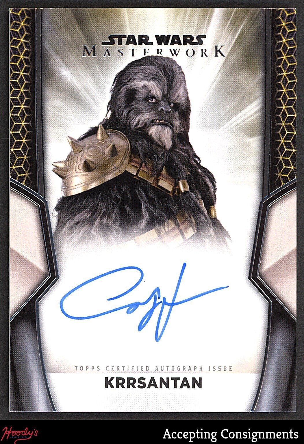 2025 Topps Star Wars Masterwork Autograph Carey Jones AUTO Krrsantan view 1