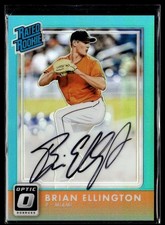 2016 OPTIC AQUA RATED ROOKIE /125 AUTO BRIAN ELLINGTON MARLINS