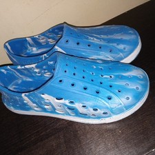 Lily Dan Children s Lightweight Slip On Shoes Blue White Size 13/1