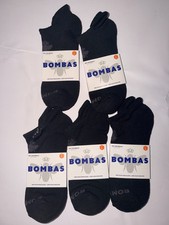 Bombas Unisex large Black Ankle Socks 5 Pairs New Men s Size 9.5-12 Women s 12