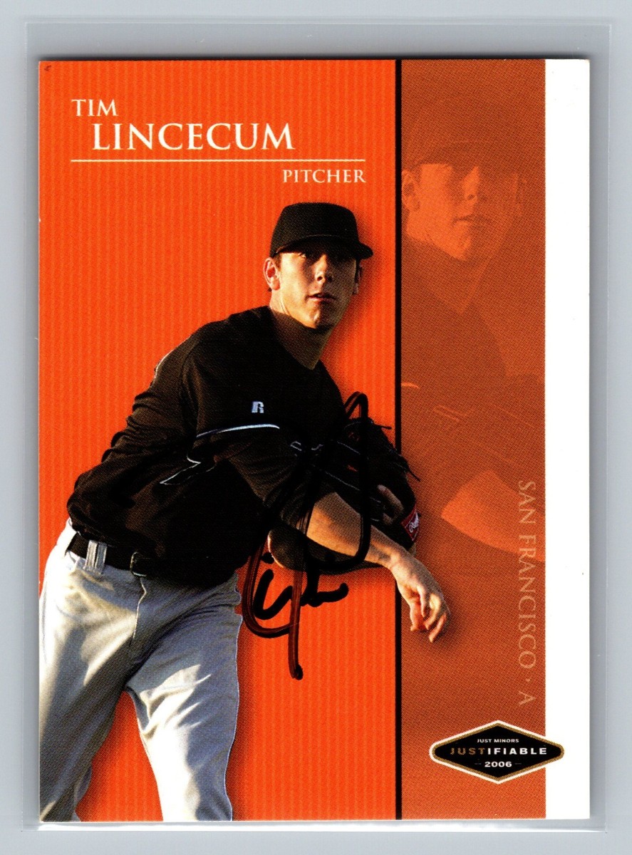 Tim Lincecum 2006 Just Minors Justifiable AUTO JF-22 Baseball Card