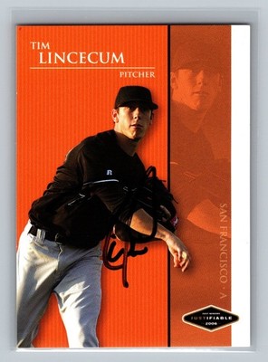 Tim Lincecum 2006 Just Minors Justifiable AUTO JF-22 Baseball Card